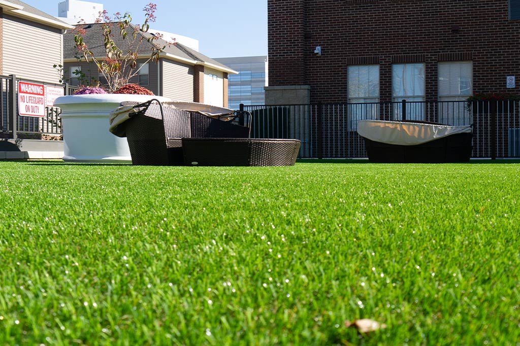 Commercial landscape installation